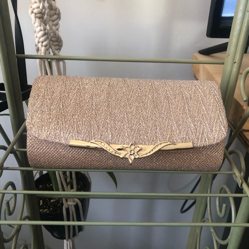 Champagne Sparkling Clutch